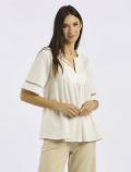 Camicia manica corta Coconuda - panna - 0