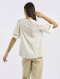 Camicia manica corta Coconuda - panna - 4