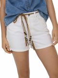 Pantalone corto Only - bianco denim - 3