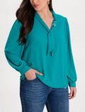 Camicia manica lunga curvy Rinascimento Curvy - pavone - 0