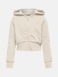Maglia in felpa aperta Only - panna - 0