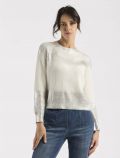 Pullover manica lunga Le Streghe - bianco argento - 0