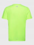 T-shirt manica corta sportiva Adidas - verde fluo - 2