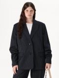 Giacca curvy Persona - blu - 0