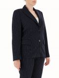 Giacca curvy Persona - blu - 1