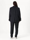 Giacca curvy Persona - blu - 4