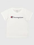 T-shirt manica corta sportiva Champion - bianco - 0