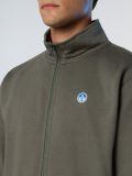 Maglia in felpa aperta North Sails - forest night - 1