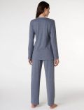 Pigiama lungo Lovable - blu melange - 2