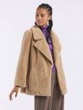 Giaccone ecopelliccia Diana Gallesi - beige - 0