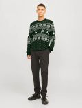 Maglia manica lunga Jack & Jones - verde scuro - 4