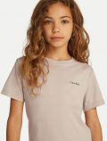 T-shirt manica corta Calvin Klein - sabbia - 1