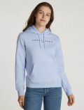 Maglia in felpa cappuccio Tommy Jeans - azzurro - 0