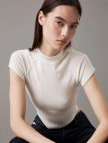 T-shirt manica corta Calvin Klein - avorio - 1
