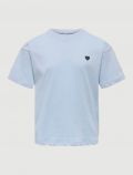 T-shirt manica corta Only - azzurro - 0
