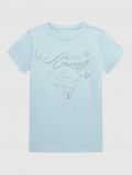 T-shirt manica corta Guess - azzurro - 0