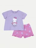 Completo maglia e pantalone corto Chicco - lilla - 0