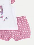 Completo maglia e pantalone corto Chicco - rosa chiaro - 2
