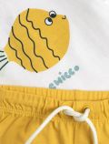 Completo maglia e pantalone corto Chicco - bianco giallo - 1