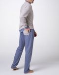 Pigiama lungo Lvb Man - beige blu - 2