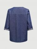 Camicia manica corta Jdy - medium blue denim - 1