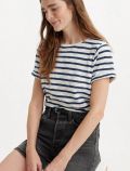 T-shirt manica corta Levi's - bianco blu - 2
