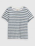 T-shirt manica corta Levi's - bianco blu - 4