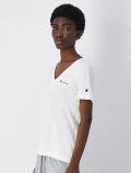 T-shirt manica corta sportiva Champion - bianco - 0