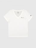 T-shirt manica corta sportiva Champion - bianco - 4