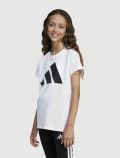 T-shirt manica corta sportiva Adidas - white - 0