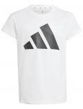 T-shirt manica corta sportiva Adidas - white - 5