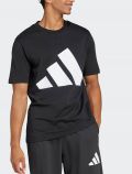 T-shirt manica corta sportiva Adidas - black - 3