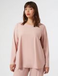 Maglia manica lunga curvy Persona - rosa - 0