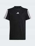 T-shirt manica corta sportiva Adidas - black - 1