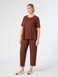 Pantalone curvy Persona - rame - 4