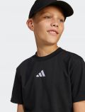 T-shirt manica corta sportiva Adidas - black - 1