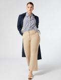 Camicia manica lunga curvy Persona - bianco blu - 2