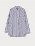 Camicia manica lunga curvy Persona - bianco blu - 3