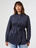 Giacca curvy Persona - blu - 0