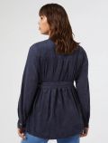Giacca curvy Persona - blu - 4