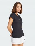 T-shirt manica corta sportiva Adidas - nero bianco - 2