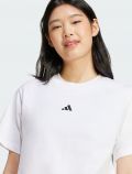 T-shirt manica corta sportiva Adidas - bianco nero - 1
