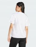 T-shirt manica corta sportiva Adidas - bianco nero - 3