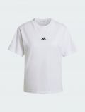 T-shirt manica corta sportiva Adidas - bianco nero - 5