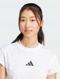 T-shirt manica corta sportiva Adidas - bianco - 1