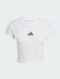 T-shirt manica corta sportiva Adidas - bianco - 6
