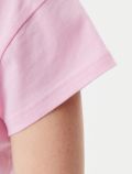 T-shirt manica corta sportiva Adidas - rosa - 3
