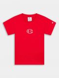 T-shirt manica corta sportiva Champion - rosso - 0