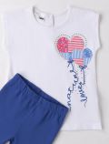 Completo maglia e pantalone corto I Do - bianco blu - 1