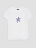 T-shirt manica corta Pennyblack - bianco blu - 4